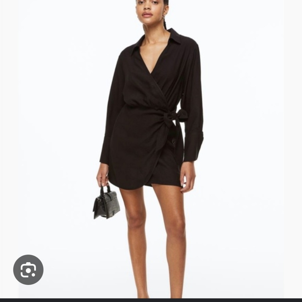 H&M Black Wrap Dress